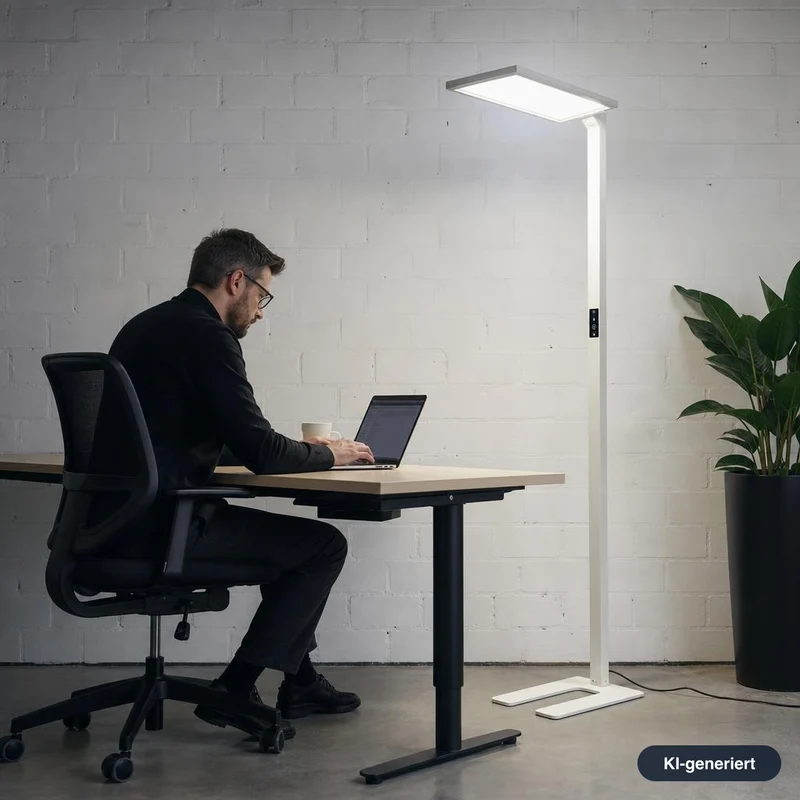 Lenorad LED Stehlampe weiß