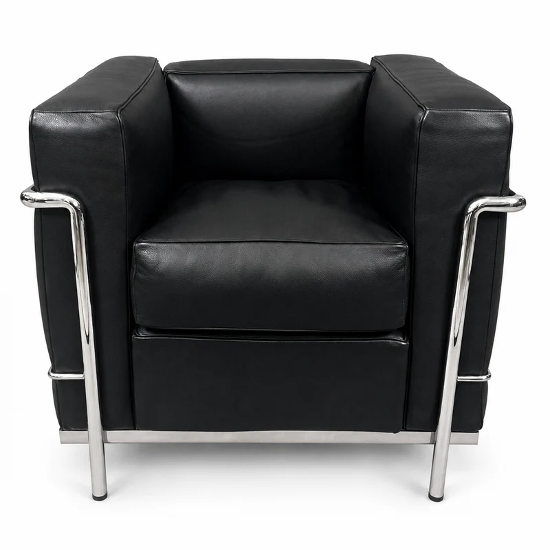 Cassina LC2 Sessel Leder schwarz