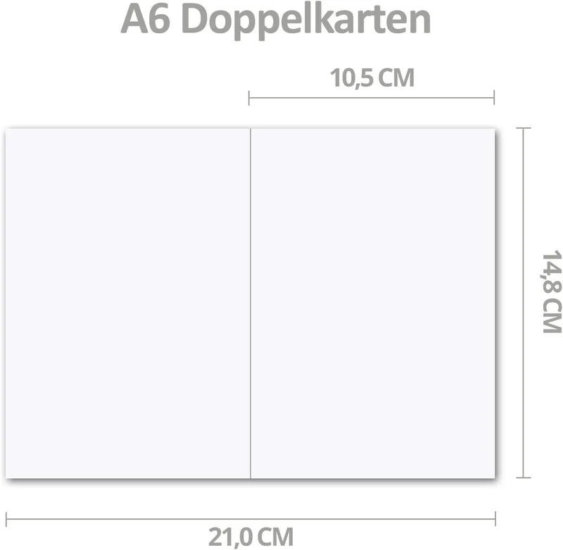 60x Faltkarten Set mit Briefumschlägen DIN A6 / C6 - Altrosa (Rosa) - 14,8 x 10,5 cm (105 x 148) - D