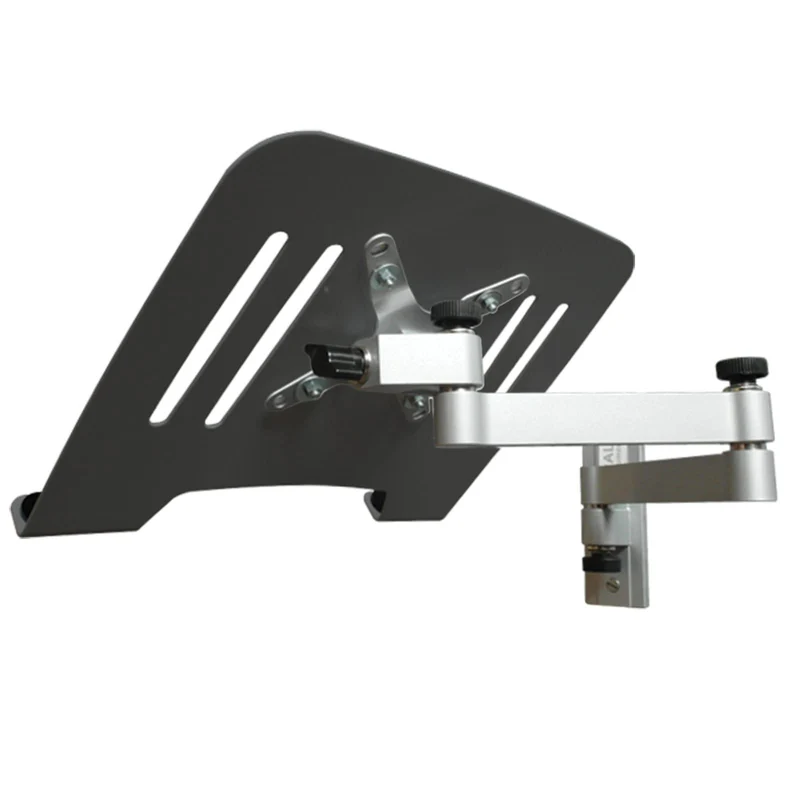 Drall Universal Wandhalterung Halterung für Laptop Netbook Tablet PC - Silber - mit Notebook Adapter