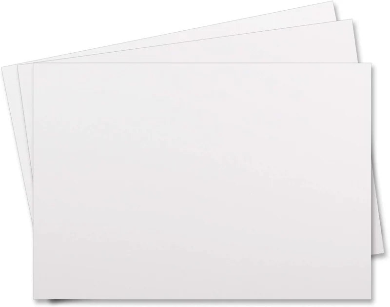 100x Einzelkarten Set mit Briefumschlägen DIN B6 in Hochweiss (Weiss) - 12,0 x 17,0 cm - ohne Falz 1