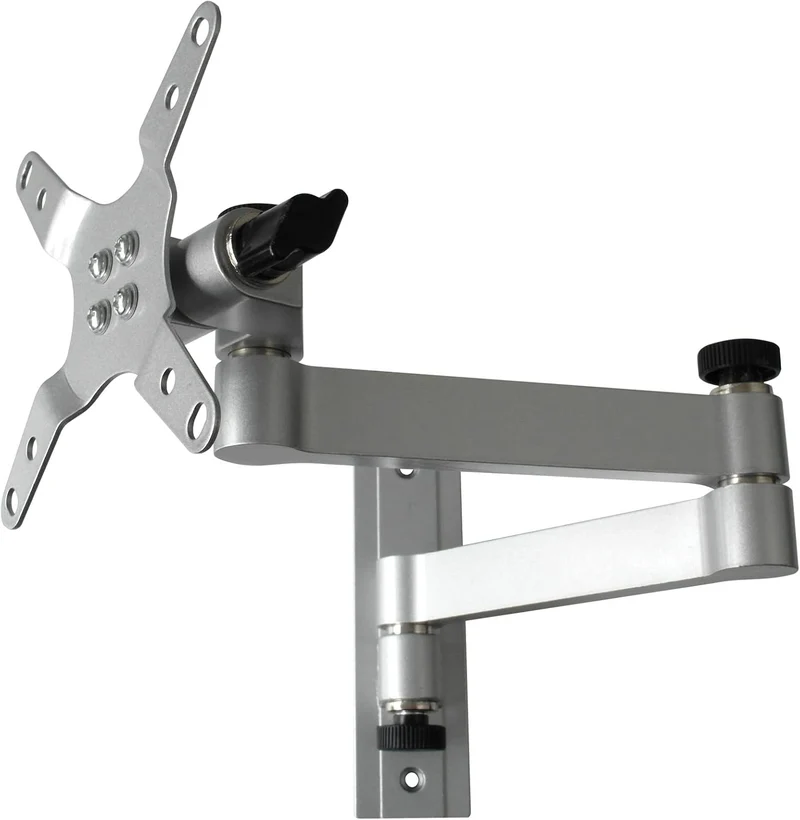 Drall Wohnmobil TV Monitorhalterung Silber für 13'-32' Zoll Fernseher VESA 75 100 Wandhalter Modell: