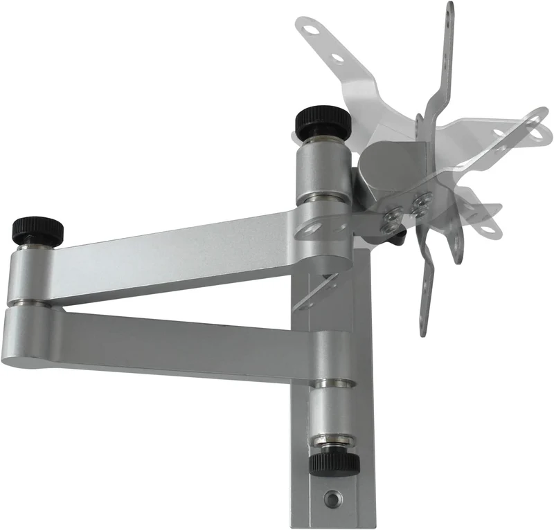 Drall Wohnmobil TV Monitorhalterung Silber für 13'-32' Zoll Fernseher VESA 75 100 Wandhalter Modell: