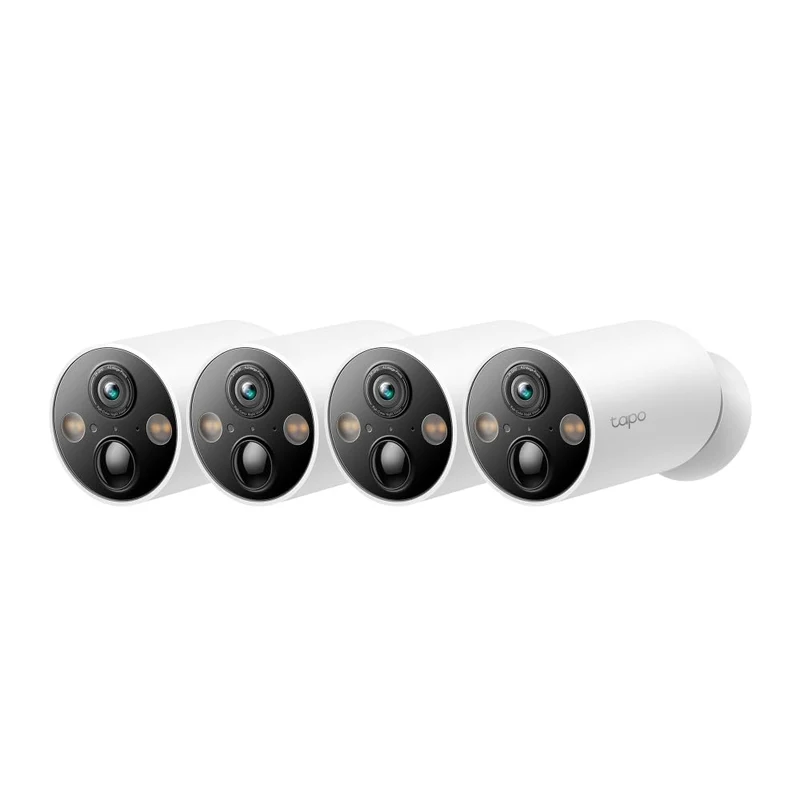 Tapo C425 Aussenkamera Akku, 4-Pack | Überwachungskamera aussen mit Magnetische Basis, 2K Auflösung,