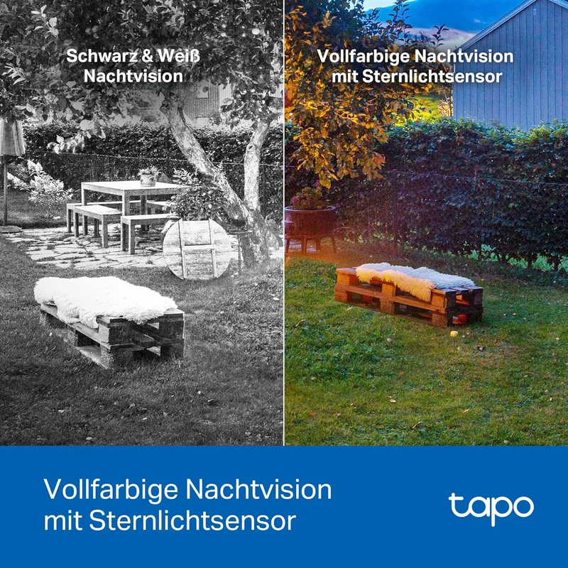 Tapo C425 Aussenkamera Akku, 4-Pack | Überwachungskamera aussen mit Magnetische Basis, 2K Auflösung,