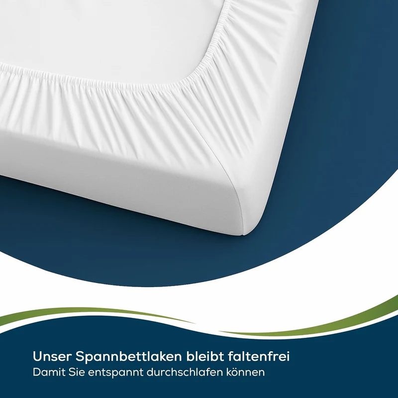 Sensalou Inkontinenz Spannbettlaken wasserdicht Doppelpack weiss - 80x160 cm 2X Set 2 80 x 160 cm, 2