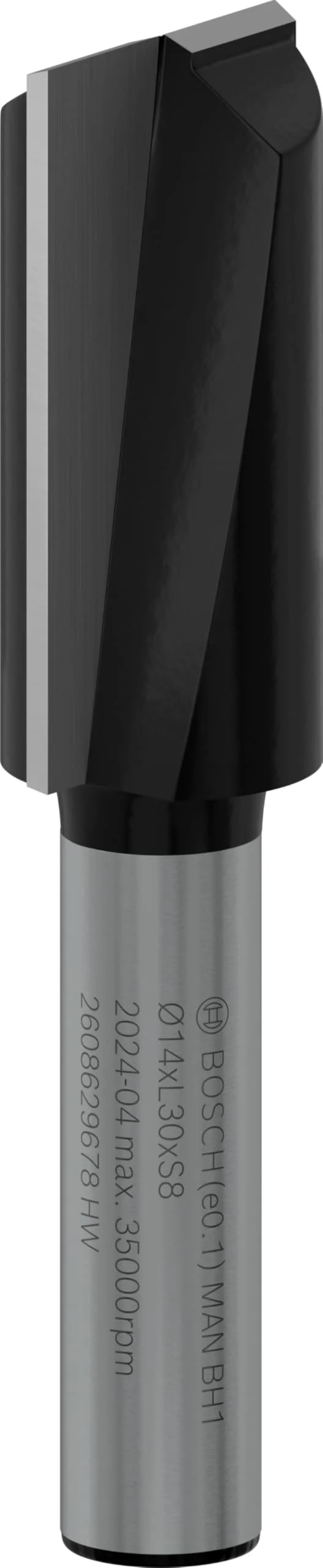 Bosch 1x PRO Nutfräser, zweischneidig (für Weichholz, Hartholz, Ø 14 mm, Professional Zubehör Handfr
