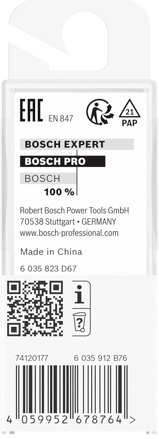 Bosch 1x PRO Nutfräser, zweischneidig (für Weichholz, Hartholz, Ø 14 mm, Professional Zubehör Handfr
