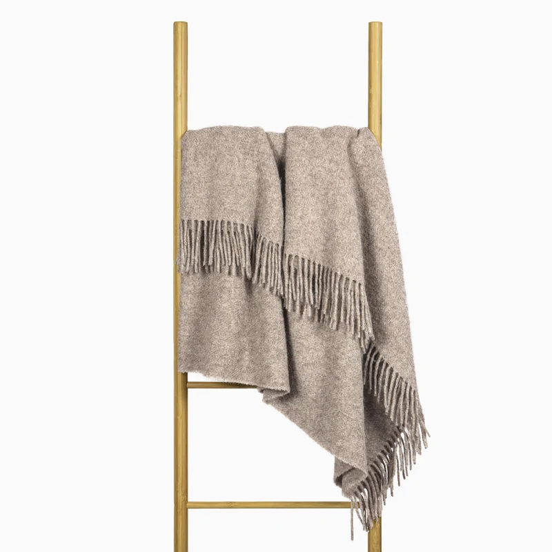 Nostra Zelandia 100% Reine Wolldecke – Warme, atmungsaktive und leichte Wolldecke für Sofa, Bett und