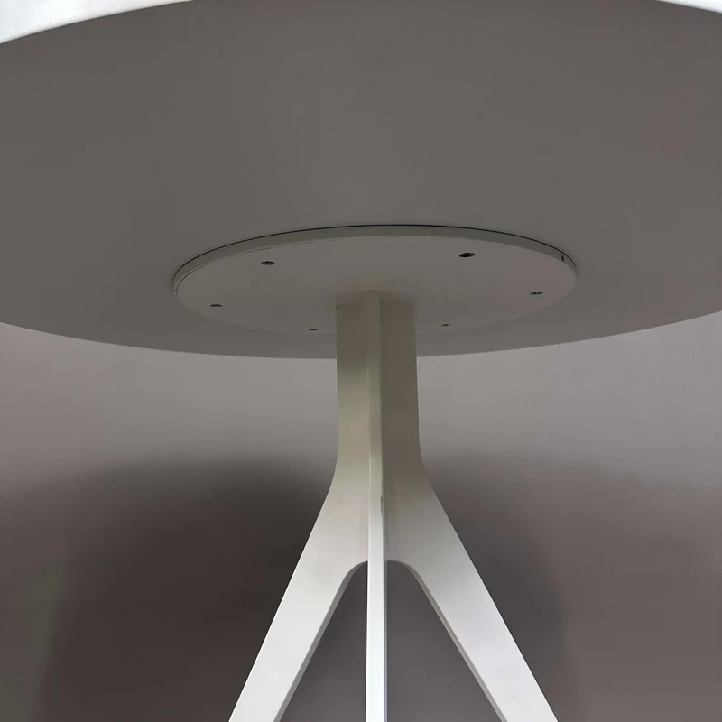 Bistrotisch weiß / beige rund 80cm