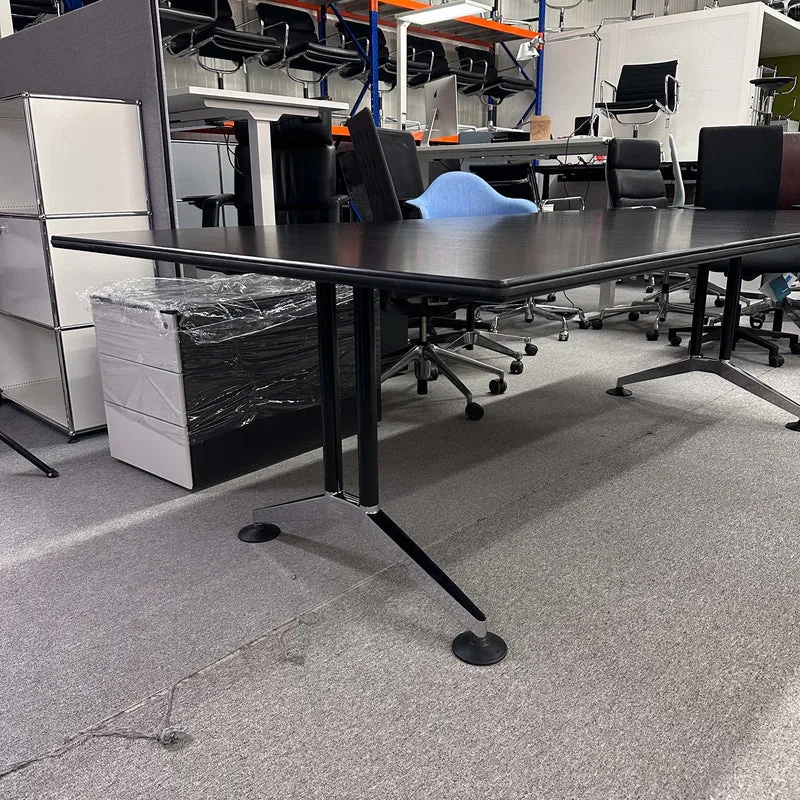 Wilkhahn Konferenztisch Logon schwarz 240x120 cm