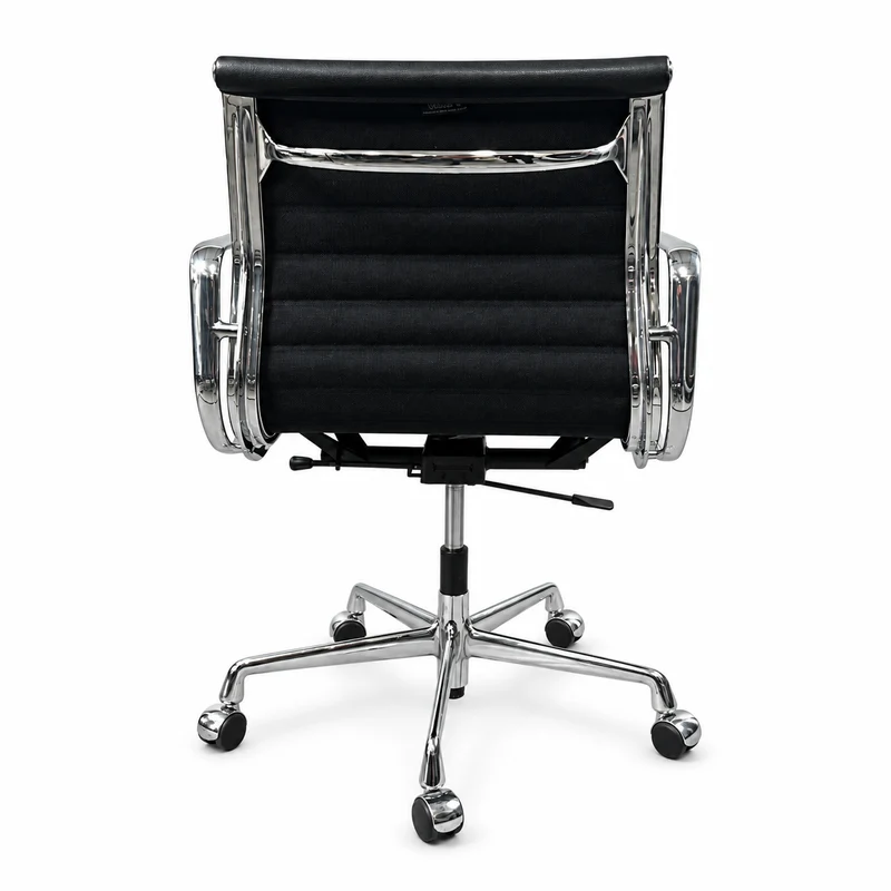 Vitra EA 117 Leder schwarz Chrom