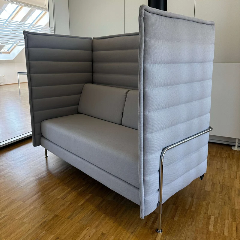 Vitra Alcove Highback grau 2 Sitzer