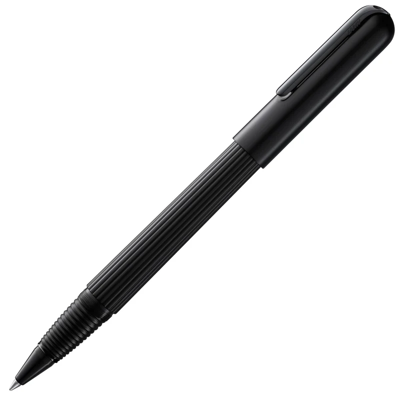 LAMY imporium Tintenroller 392 - Rollpen mit ungewöhnlichem Korpus in mattschwarzer PVD Veredelung u