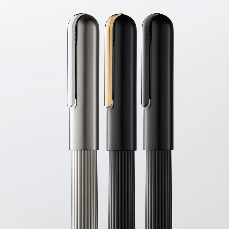 LAMY imporium Tintenroller 392 - Rollpen mit ungewöhnlichem Korpus in mattschwarzer PVD Veredelung u