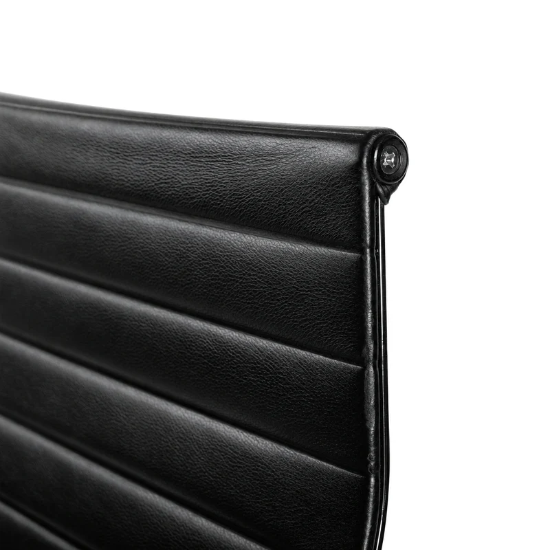Vitra EA 119 Leder schwarz Alu