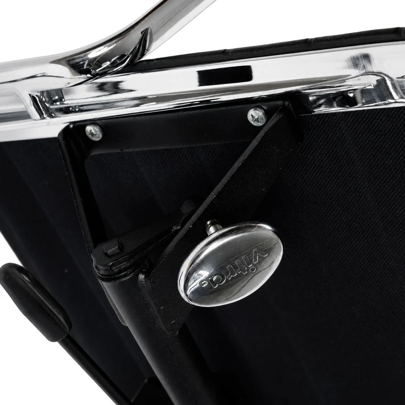 Vitra EA 119 Leder schwarz Alu