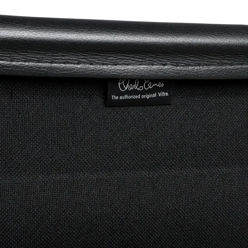 Vitra EA 119 Leder schwarz Alu