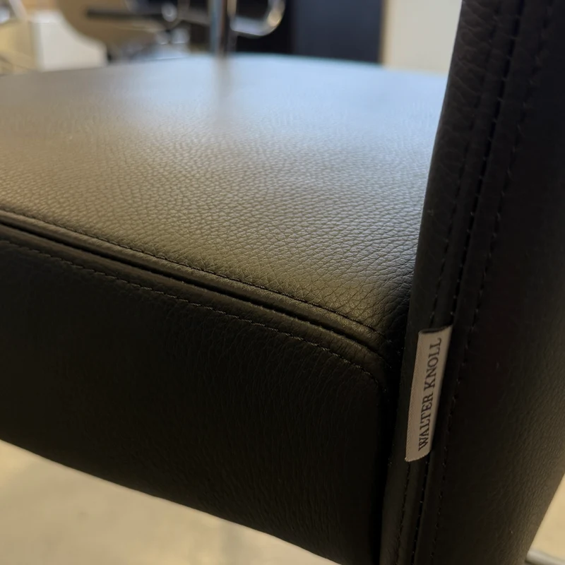 Walter Knoll Freischwinger Leder schwarz
