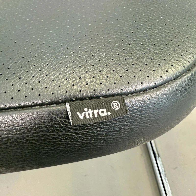 Vitra Visavis Leder schwarz