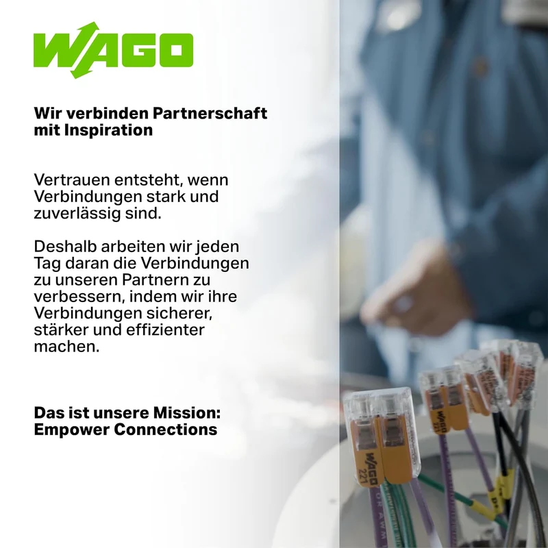 WAGO® Klemme, 3-Leiter, 6 mm², Ex, Verbindungsklemme mit Hebel, 221-683 (30 Stück)