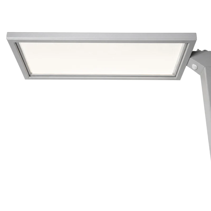 Lenorad LED Stehlampe silbergrau