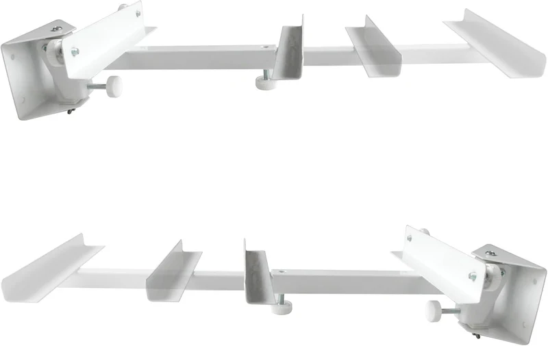 Drall 2 Stück (1 Paar) Lautsprecher Wandhalter - bis 15 kg belastbar - Lautsprecherhalter für HiFi H