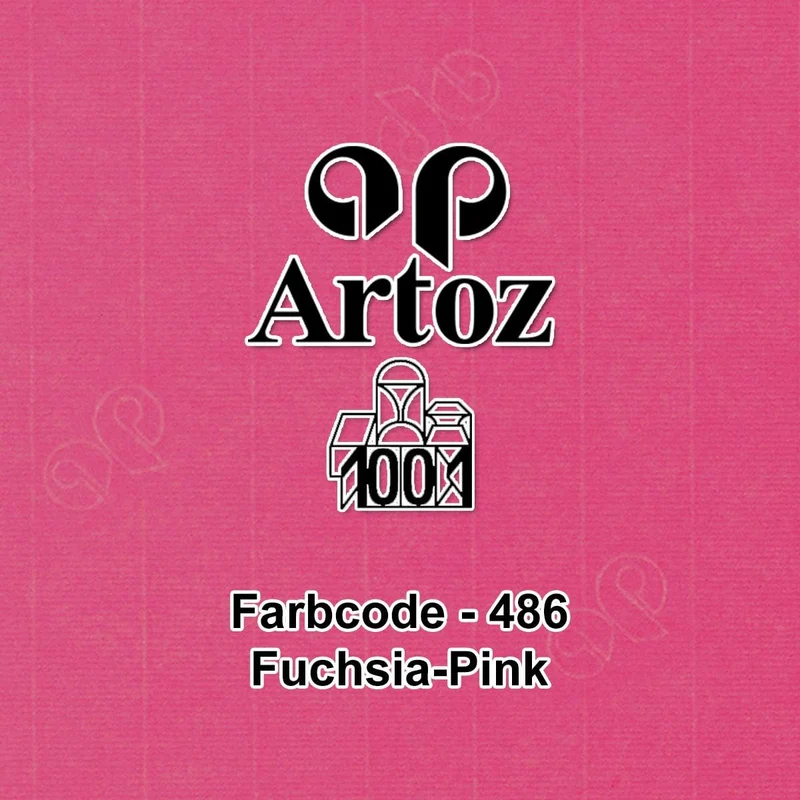 ARTOZ 50x Briefumschläge DIN Lang Fuchsia-pink 100 g/m² selbstklebend - DL 224x114 mm - Kuvert ohne