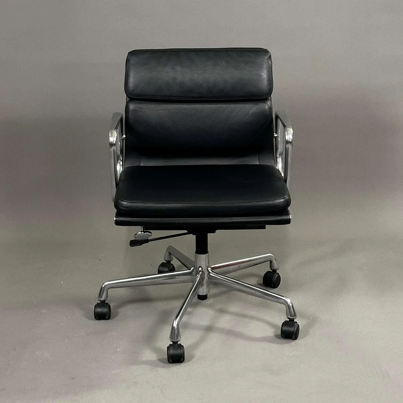 Vitra EA 217 beidseitig Leder schwarz Alu
