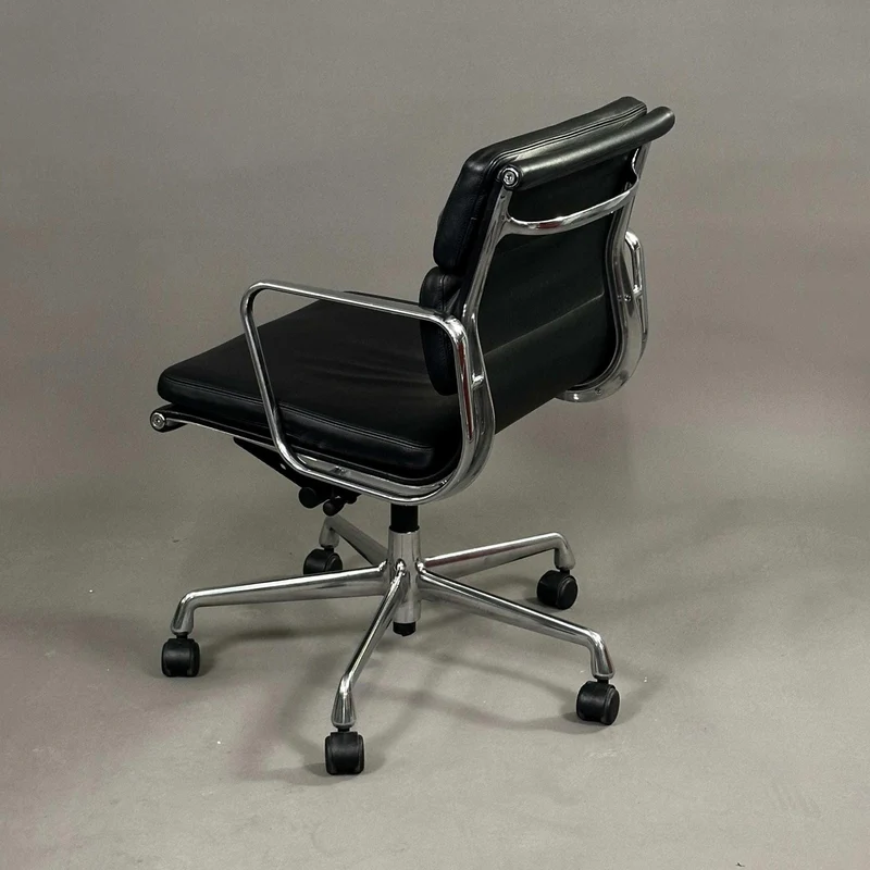 Vitra EA 217 beidseitig Leder schwarz Alu