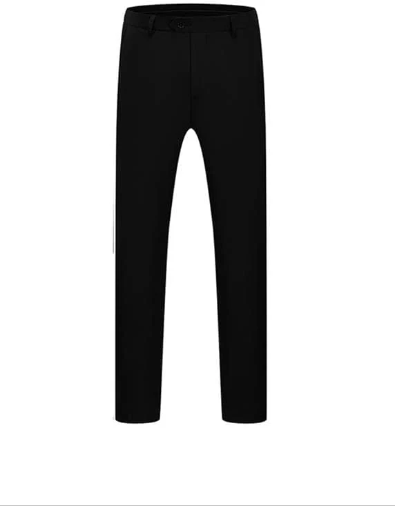 KUDORO Herren Anzüge Slim Fit 3-Teilig Paisley EIN Knöpfe Sakko Weste Hose S Silber1, S Silber1