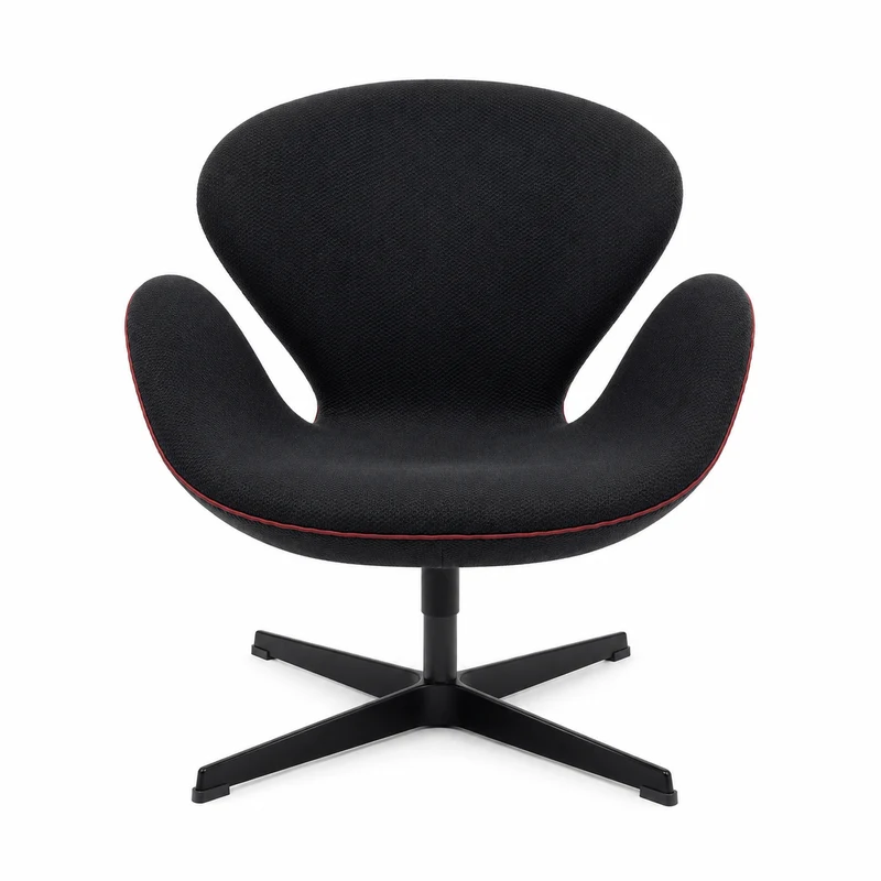 Fritz Hansen Swan Chair dunkelgrün/rot