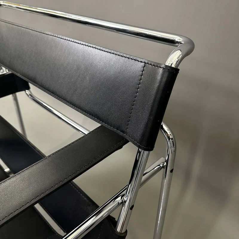 Knoll Wassily Chair Leder schwarz