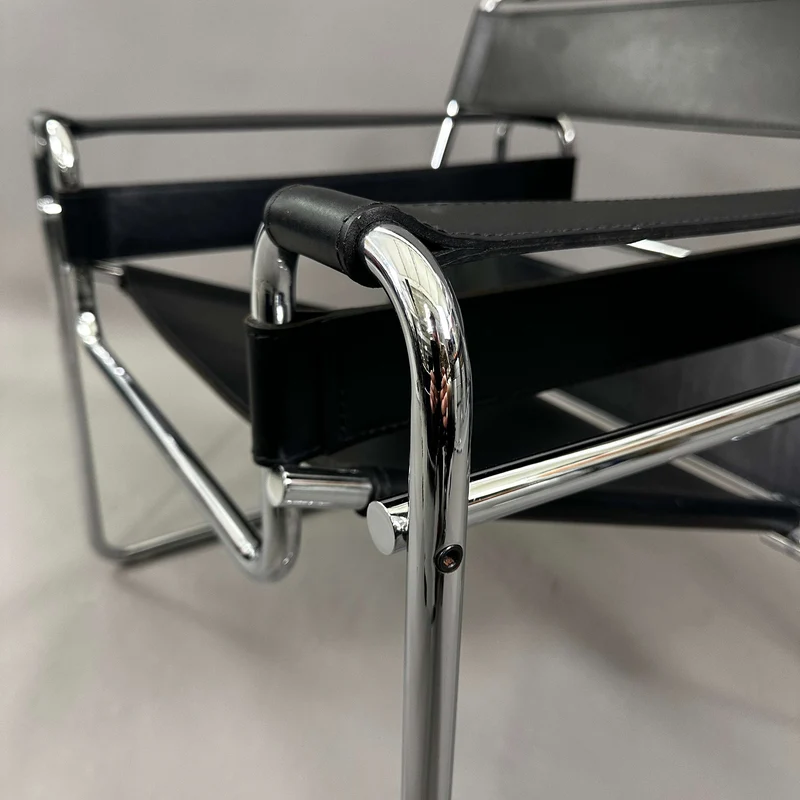 Knoll Wassily Chair Leder schwarz
