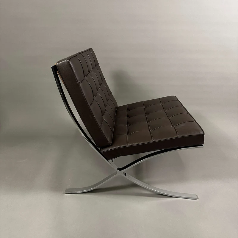 Knoll International Barcelona Sessel Leder braun