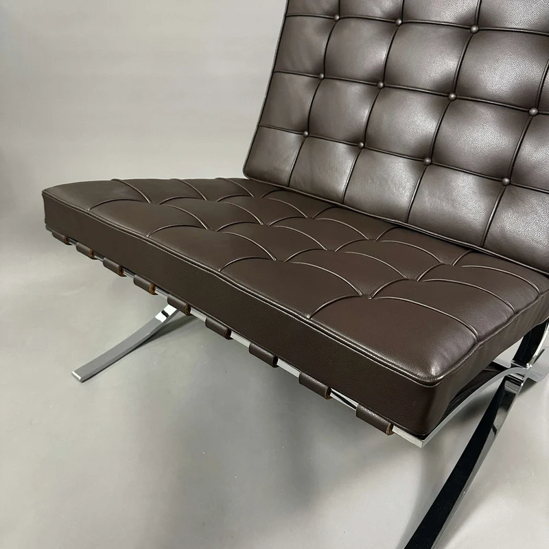 Knoll International Barcelona Sessel Leder braun