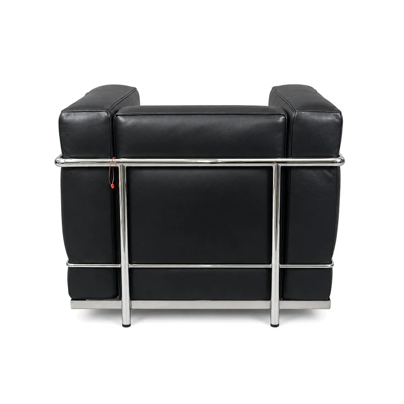 Cassina LC2 Sessel Leder extra schwarz