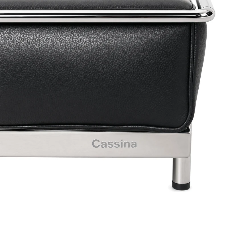 Cassina LC2 Sessel Leder extra schwarz