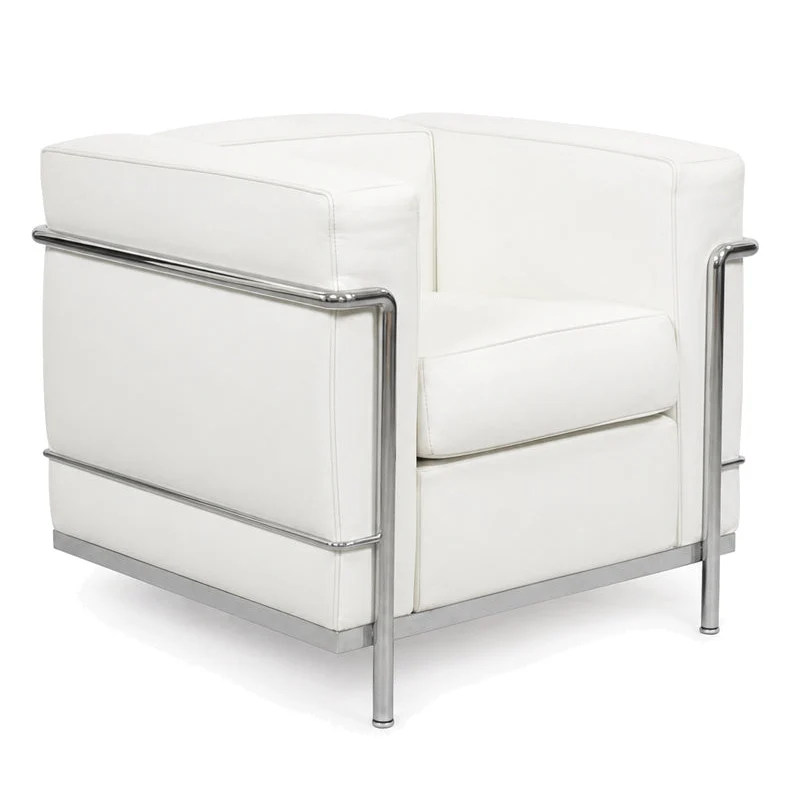 Cassina LC2 Sessel Leder weiß