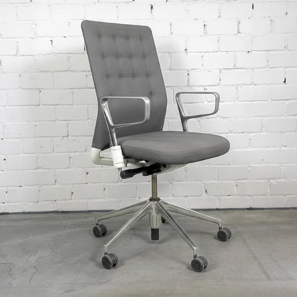 Vitra ID Trim dunkelgrau Ringarmlehne