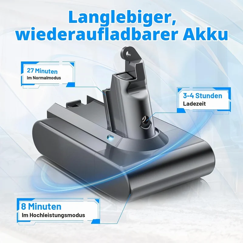V6 Akku für Dyson, Powtree Ersatzakku für Dyson V6 DC62 SV03 DC58 DC59 DC61 DC72 DC74 SV04 SV05 SV06