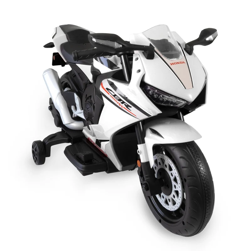 LEMODO Elektro-Motorrad mit Licht und Sound | Kindermotorrad mit abnehmbaren Stützrädern | Elektro M