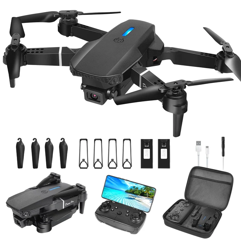 Drohne mit Kamera 4K,Mini Drone mit 2 Akkus und Handtasche für Anfänger