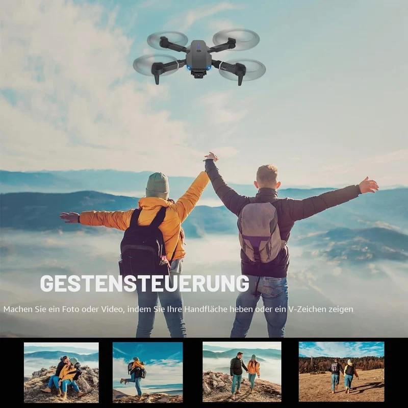 Drohne mit Kamera 4K,Mini Drone mit 2 Akkus und Handtasche für Anfänger