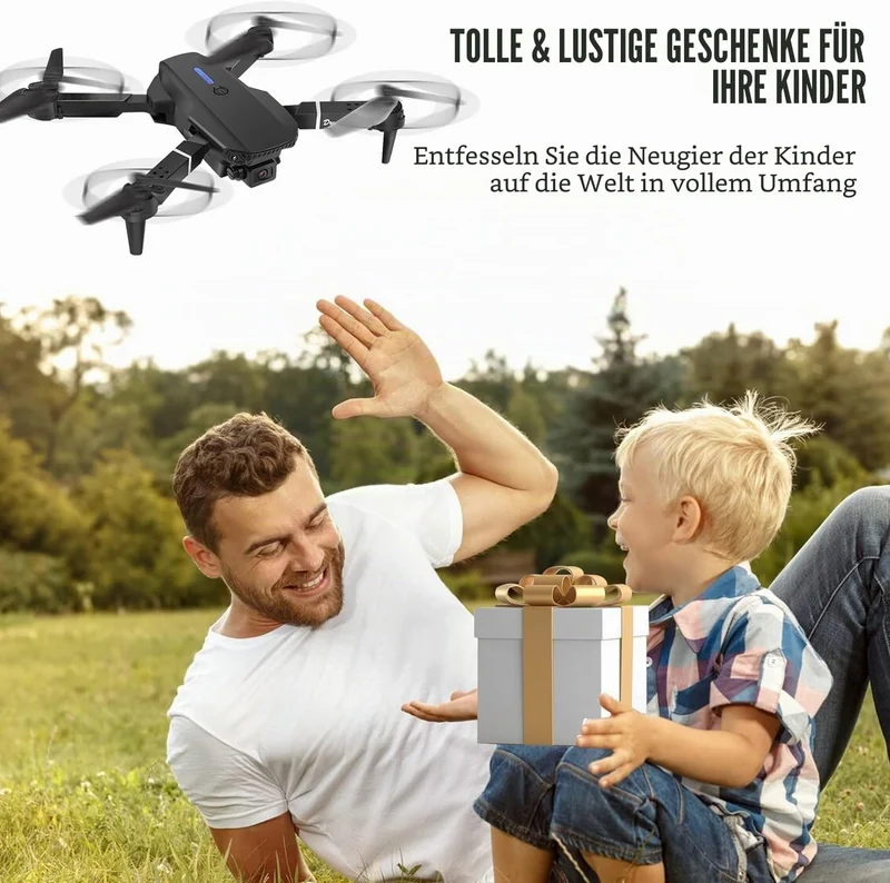 Drohne mit Kamera 4K,Mini Drone mit 2 Akkus und Handtasche für Anfänger
