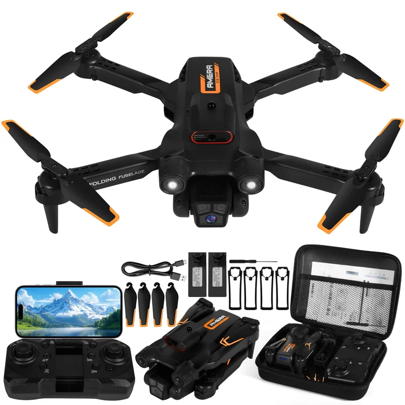 Drohne mit Kamera 4K, Faltbare Drohne, 360° Flip, Ein-Knopf Start/Landung, Headless Mode, Höhenhalte