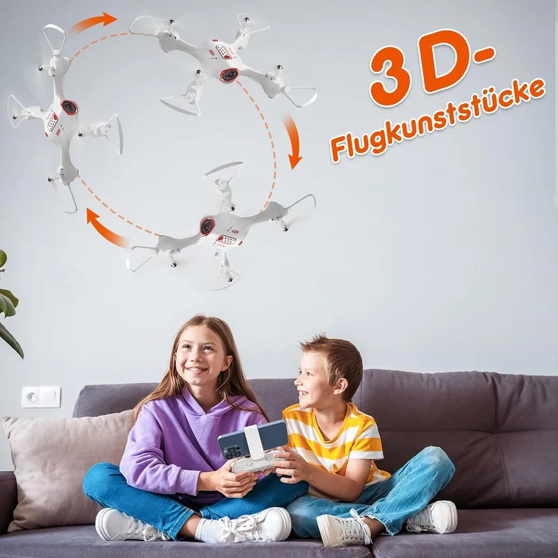 Loolinn | Drohne mit Kamera als Geschenk für Kinder ab 8 Jahren - Sehr Einfach zu Fliegen, Echtzeit-