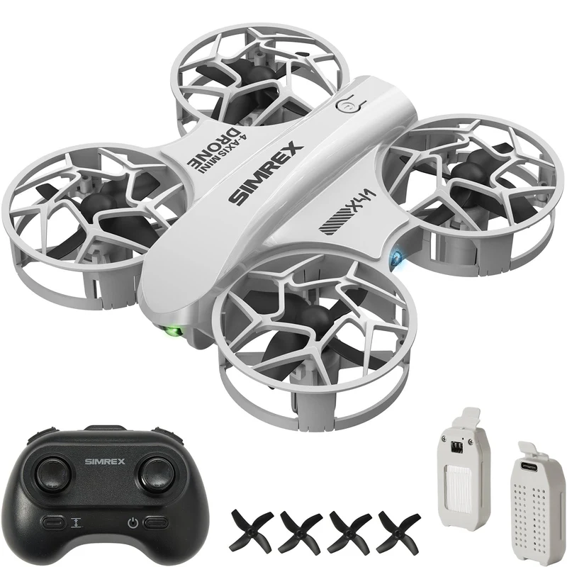 SIMREX Mini Drohne für Kinder, Anfänger, RC Flugzeug Spielzeug, mit Höhenhaltung, 3 Geschwindigkeite