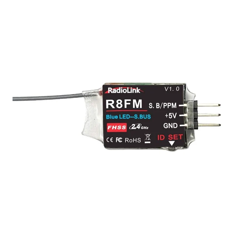 Radiolink R8FM RC Empfänger 2.4 Ghz SBUS/PPM/PWM 8 Kanäle grosse Reichweite bis zu 2000m für Flugzeu