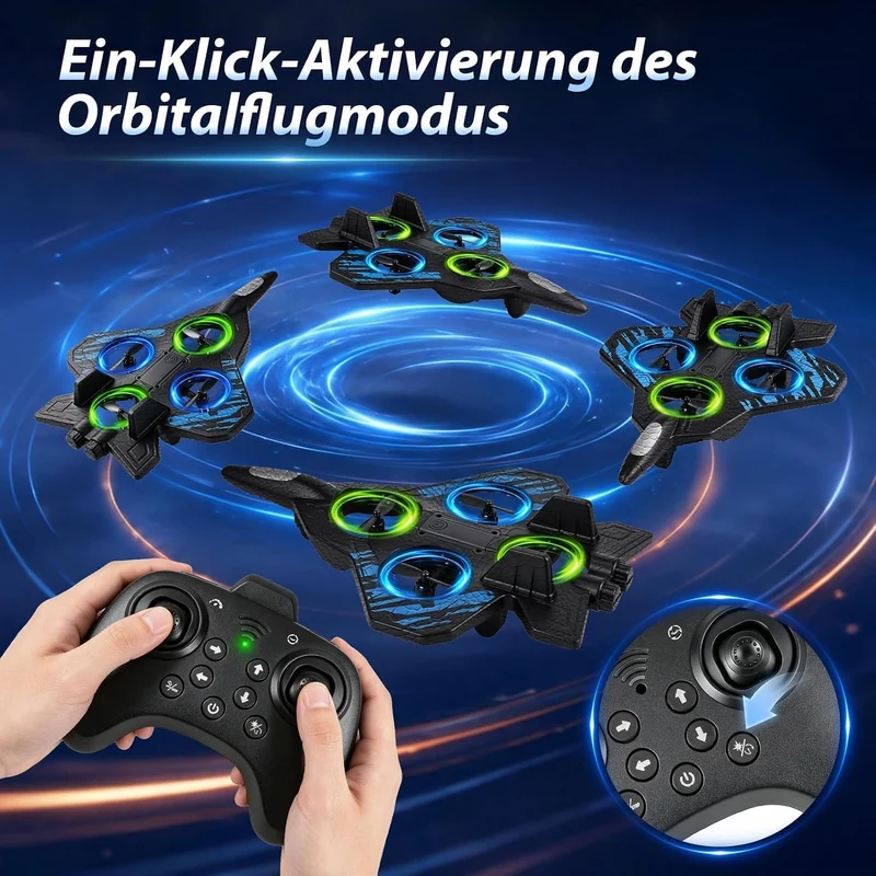 Mini Drohne für Kinder,ferngesteuerter Quadrocopter mit 2 Akkus,Lange Akkulaufzeit,Lange Akkulaufzei